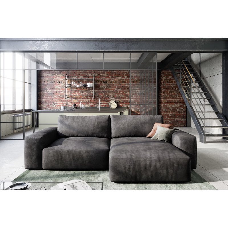 URBANO modern ülőgarnitúra - antracit - 230cm