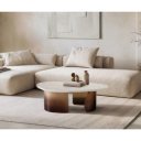 MARVINIA prémium márvány dohányzóasztal -  arany