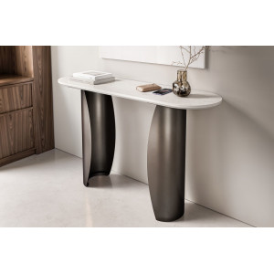 FUSIONA prémium márvány konzolasztal - fekete bútor