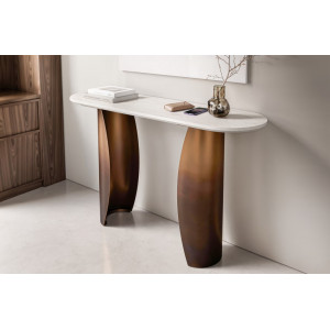 FUSIONA prémium márvány konzolasztal - arany bútor