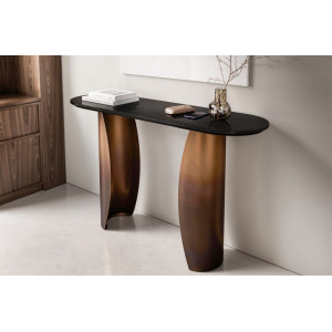 FUSIONA DARK prémium márvány konzolasztal - arany bútor