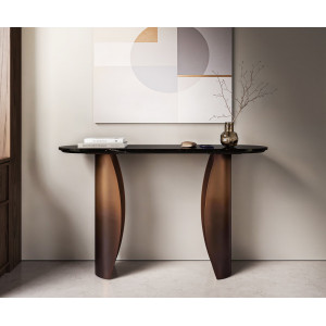 FUSIONA DARK prémium márvány konzolasztal - arany