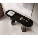 FUSIONA DARK prémium márvány konzolasztal - fekete