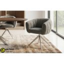 MOIRA-II prémium boucle étkezőszék - beige/szürke