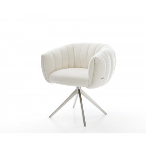 MOIRA-II prémium boucle étkezőszék - beige/szürke