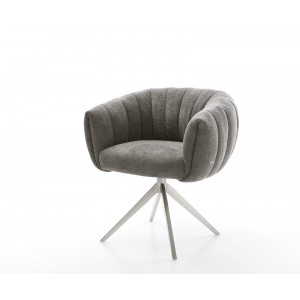 MOIRA-II prémium boucle étkezőszék - beige/szürke