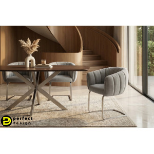 MOIRA prémium étkezőszék - szürke