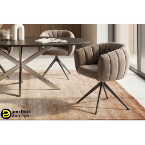 MOIRA-II prémium étkezőszék - barna