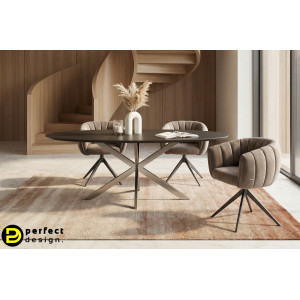 MOIRA-II prémium étkezőszék - barna