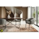 MOIRA prémium boucle étkezőszék - szürke