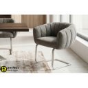 MOIRA prémium boucle étkezőszék - szürke