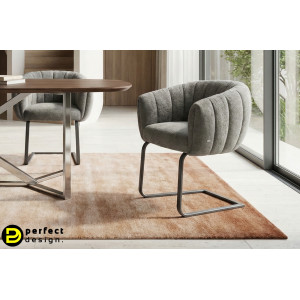 MOIRA prémium boucle étkezőszék - szürke