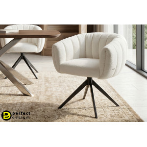 MOIRA-II prémium boucle étkezőszék - beige