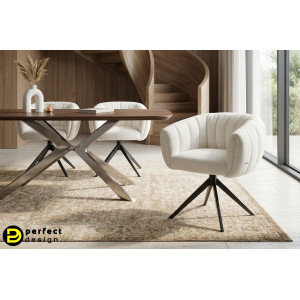 MOIRA-II prémium boucle étkezőszék - beige