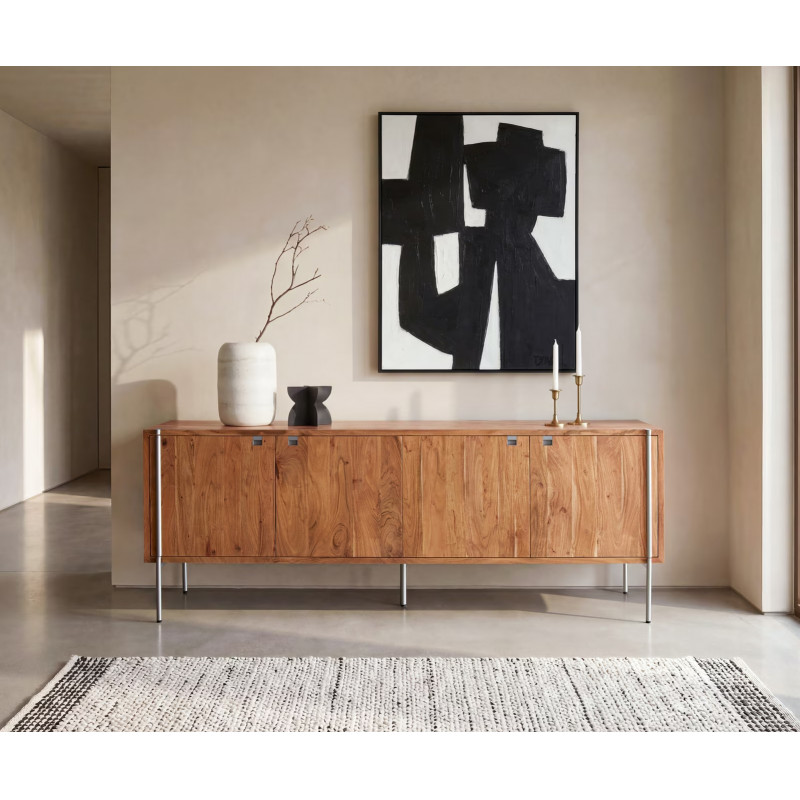 ROVENA prémium akác komód - 208cm