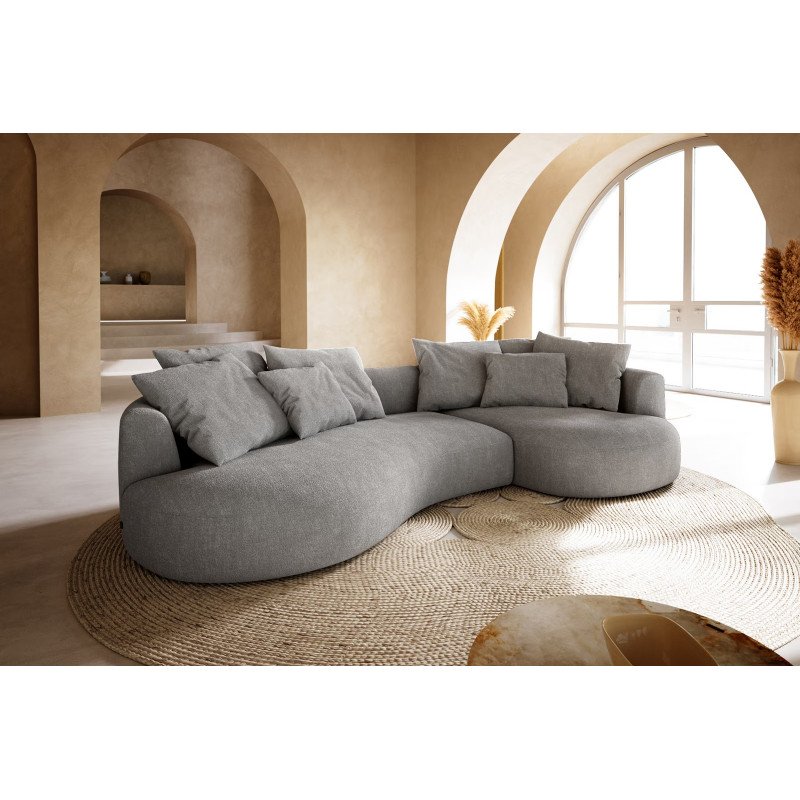 COLMAN modern kanapé - szürke - 328cm