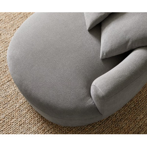 COLMAN modern kanapé - szürke - 328cm