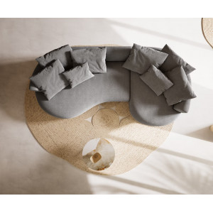 COLMAN modern kanapé - szürke - 328cm