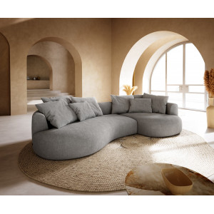 COLMAN modern kanapé - szürke - 328cm DELIFE