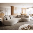 COLMAN modern kanapé - szürke/beige - 328cm