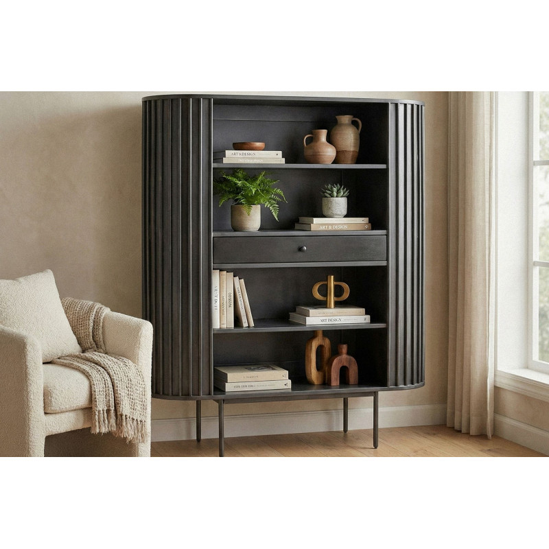 LORENT DARK tömör akác polc