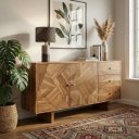 GEOMARO modern akác komód - 150cm