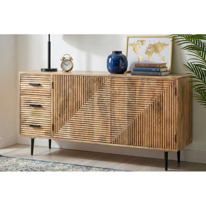 ROMNES modern mangófa komód - 160cm