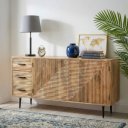 ROMNES modern mangófa komód - 160cm