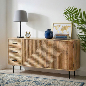 ROMNES modern mangófa komód - 160cm