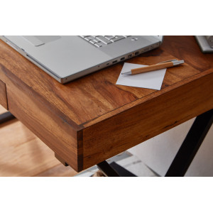 GRACE-II tömör rózsafa íróasztal - 120cm