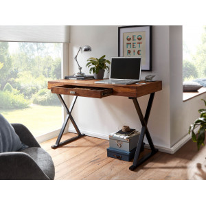 GRACE-II tömör rózsafa íróasztal - 120cm