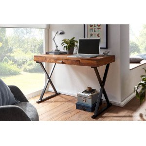 GRACE-II tömör rózsafa íróasztal - 120cm Íróasztalok