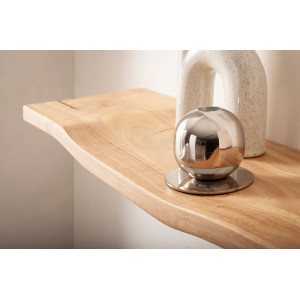 WAVERA tömör akác fali polc - 80/00/120cm