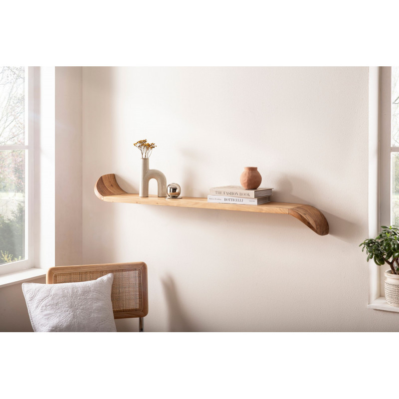 NATURA tömör akác fali polc - 80/00/120cm - Másolat