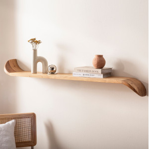 NATURA tömör akác fali polc - 80/00/120cm - Másolat