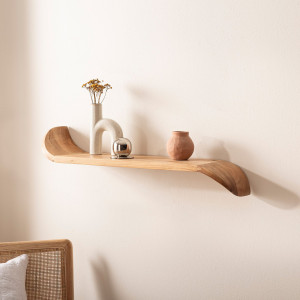 NATURA tömör akác fali polc - 80/00/120cm - Másolat