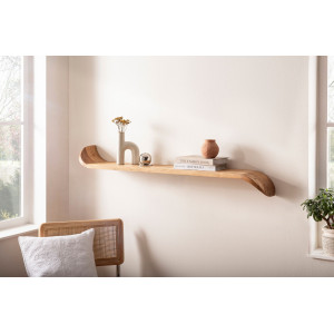 NATURA tömör akác fali polc - 80/00/120cm - Másolat Skyport