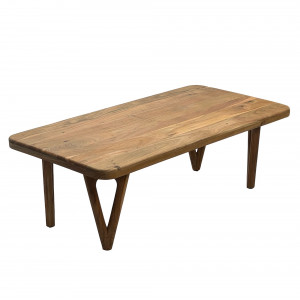 LEMANS tömör akác dohányzóasztal - 120cm