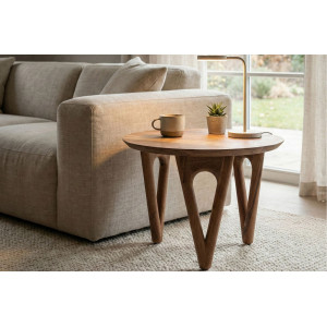 LEMANS-II tömör akác lerakóasztal - 60cm Skyport