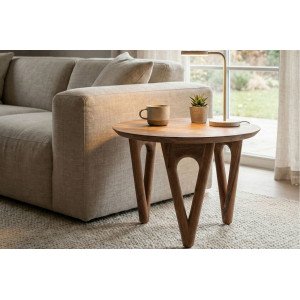 LEMANS-II tömör akác lerakóasztal - 60cm Skyport