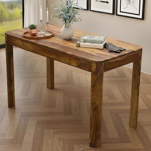 INDRAN tömör rózsafa étkezőasztal - 120cm