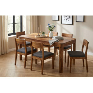 INDRAN tömör rózsafa étkezőasztal - 120cm Étkezőasztalok