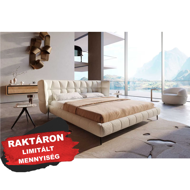 CAPULET prémium bouclé ágykeret -180cm - krém