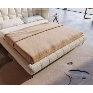 CAPULET prémium bouclé ágykeret -180cm - krém