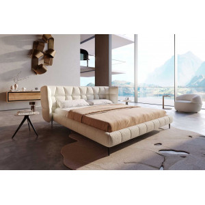 CAPULET prémium bouclé ágykeret -180cm - krém