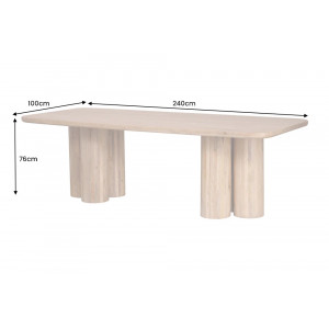 ART DECO mangófa étkezőasztal - 240cm