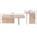 HARPER modern akác dohányzóasztal szett