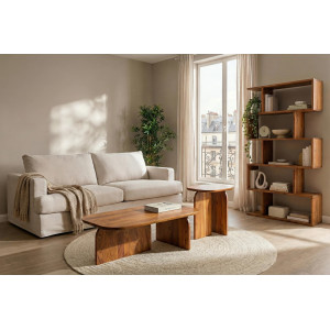 HARPER modern akác dohányzóasztal szett