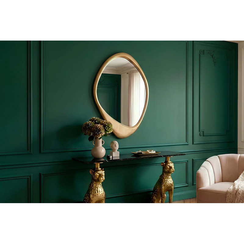 ORGANIC modern tükör - 90cm - arany