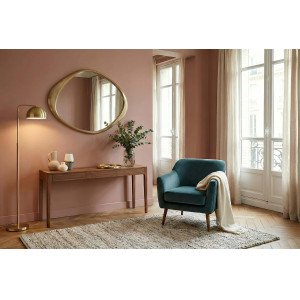 ORGANIC modern tükör - 90cm - arany